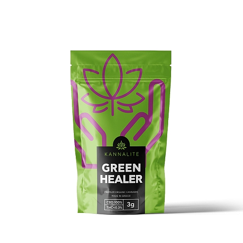 GREEN HEALER 3g Ελληνικοί βιολογικοί ανθοί CBD