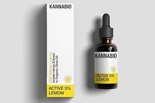 ACTIVE 5% LEMON CBD Isolate, 10ml, THC Free