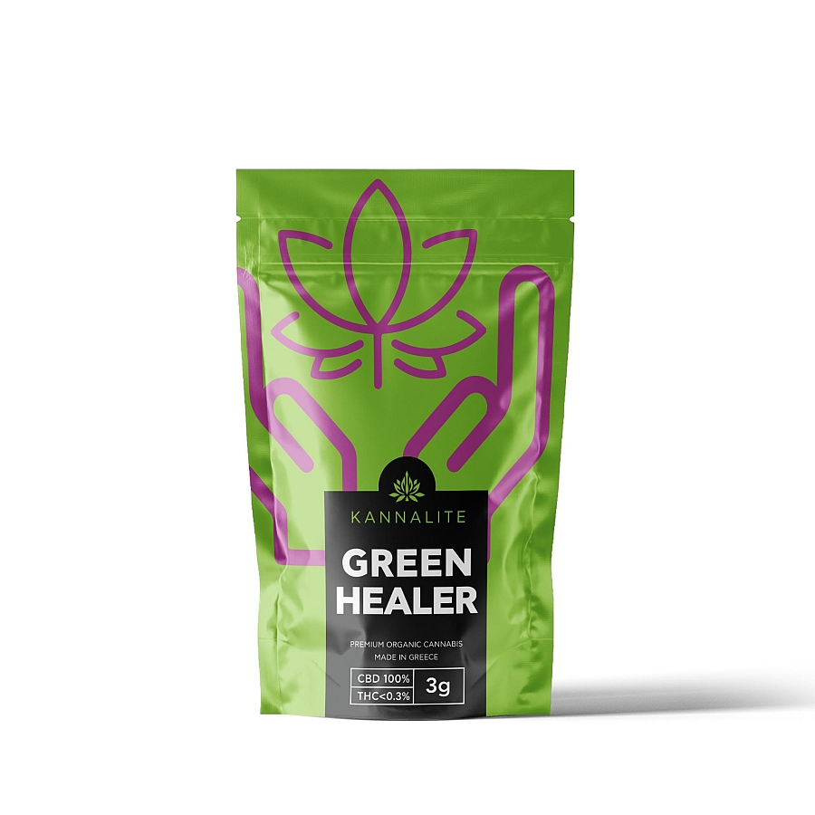 GREEN HEALER 3g Ελληνικοί βιολογικοί ανθοί CBD